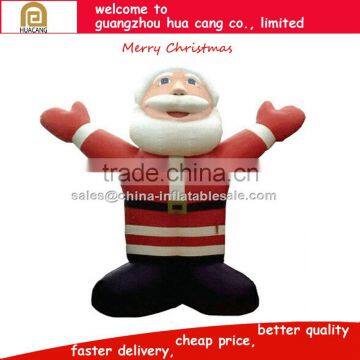 Customized size lovely christmas inflatable cartoon santa claus/Chiristmas giant inflatable/ inflatable Santa