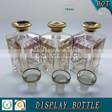 150ML Golden Edge Fragrance Glass Bottle With Glass Stopper