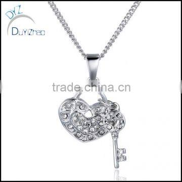 Hot Sell Alloy Charm Heart Pendant Necklace Designs photo-2
