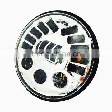 7" Daymaker LED Headlight For Harley Motorcycle Bull Projector HID LED Light Bulb DRL Turn Signal & Parking Light LED Headlamp photo-3