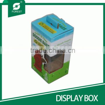 SMALL SIZE NEW STYLE CORRUGATED DISPLAY BOXES FOR PACKING DOODIE BAGS WITH PANTONE COLORS