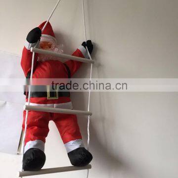 Hot Sale ! 90CM Christmas Climbing Ladder Santa Claus