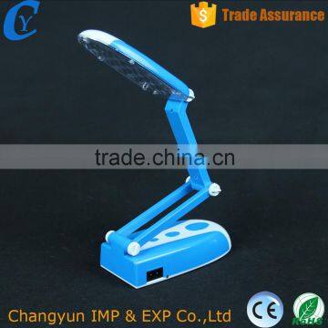 Plastic Material and Electric Power Source Blue Table Lamp