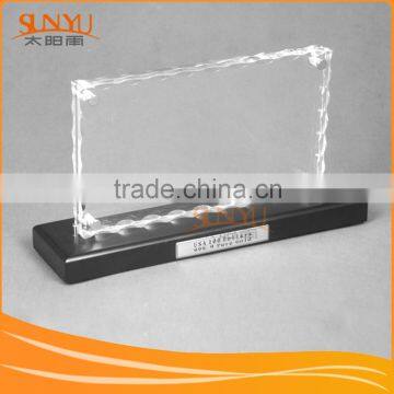 Customized High Grade Clear Acrylic Simple Advertising Block