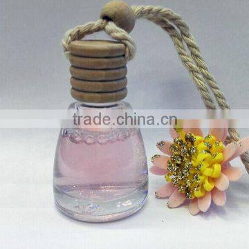 Factory direct sale new style hanging car perfume bottles with wooden cap