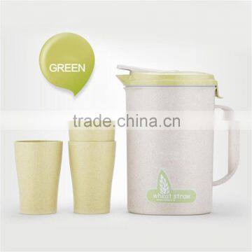 Wheat Straw Hot and Cold Water Jug Set photo-4