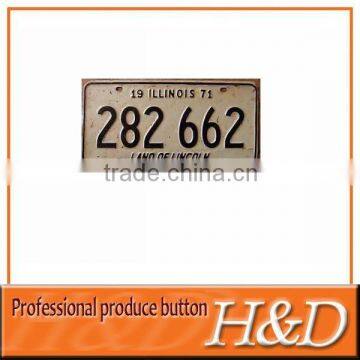 New model number plate frame