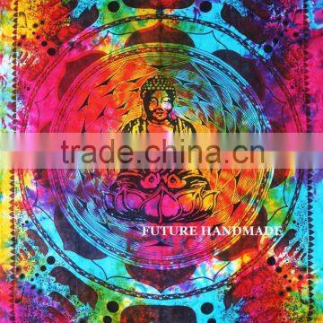 Lord Buddha Yoga Tie n Dye Wall hanging Tapestry