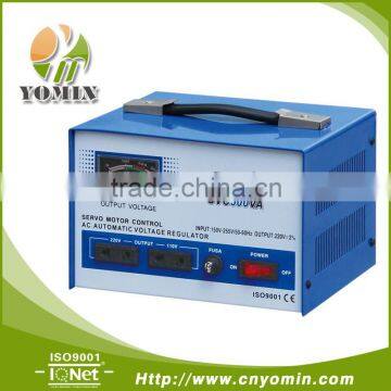 Manufacturer YMSVC-0.5 Single Phase Servo Motor Stabilizer , Automatic Stabilizer 500VA