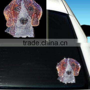 Crystal Pattern Design Lovely Dog Adhesive For Stickers