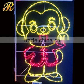 Holiday decorative LED monkey motif lights