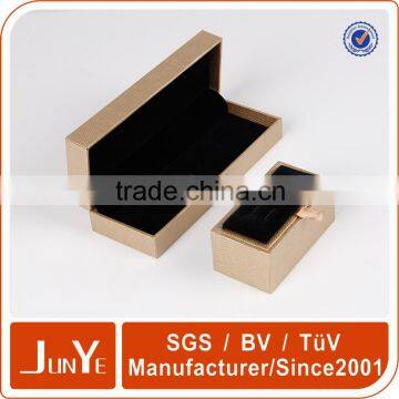 Gold and Black Cufflink Wine Paper Package Box With Handle photo-5