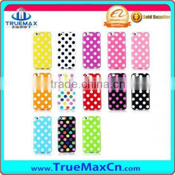 2016 New Hot Sale TPU Case for iPhone 6 Polka Dot TPU Case