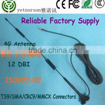 ISO9001 Low Price Tower 4g Lte Antenna 600-2700mhz Ts9 4g Lte Antenna With Magnetic Base