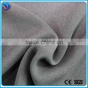 High elastic wire polyester spandex blend woven plain dyed wholesale fabric