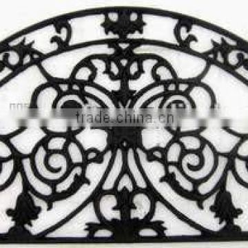 half-round cast iron metal doormat