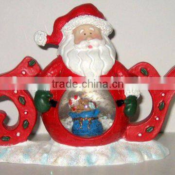 Polyresin Santa Claus Water Globe Craft