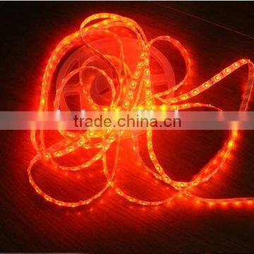 Orange smd 3528 strip led light 60leds dc12v ip65 waterproof silicon coating led strip light