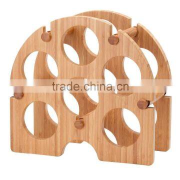 Bamboo knocked-down wine Rack