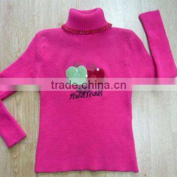 Turtleneck girls sweater