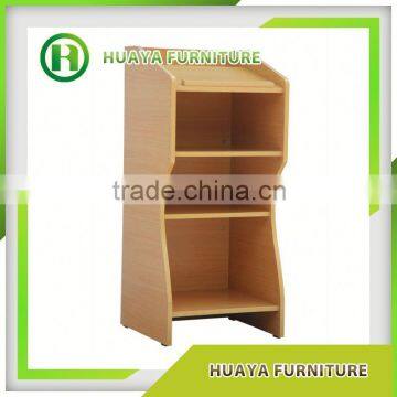 Small MOQ High Gloss Boat Wood Bookcase Furniture