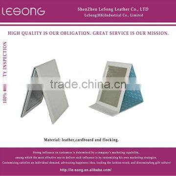 Promotional leather Cosmetic Mirrors /glass Mirror/make up Mirror