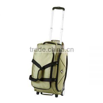 xiamen bags factory carry on 600D 1200D fashion convenient travel trolley luggage bag