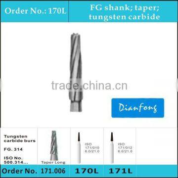 FG taper long dental high speed tungsten carbide instruments