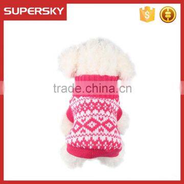 C588 custom knit dog sweater small dog sweater knitting pattern snowflake dog sweater