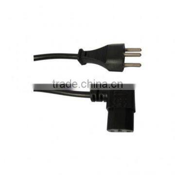 Switzerland Y005/IEC320-C13W power cord with plug