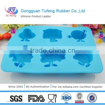 Odorless Animal Shaped Lego Ice Mold Silicone Ice Cube Tray