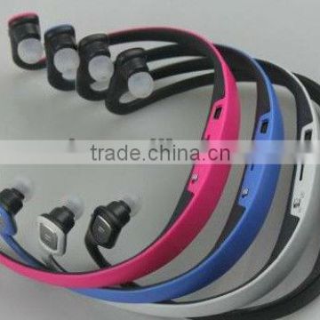 2013 new product hot selling wireless SD MP3 sports earphone +FM from shenzhen factory
