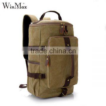 Large Capacity Daily Backpack for Men Travel Hiking Canvas Backpack Bag