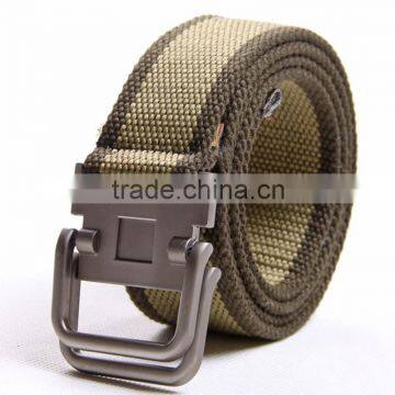 Male Thickening Canvas Casual Men's Woven Belt Buckle Bicyclic photo-3