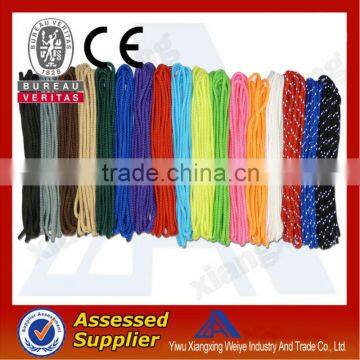 Promotional colorful round shoelaces fabric shoelaces