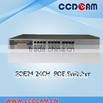 24 port poe switch for cctv surveillance equipment