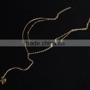 Star Short Copper Bead Chain Latest Model Fashion Necklace Quality Choice