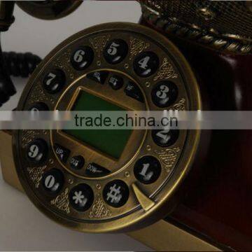 Dark Red Antique European Antique Desk Lamp Telephone for Sale photo-5