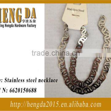 stainless steel cuban chain necklace link chain