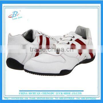 white men's leather casual shoe, outdoor high quality casual shoe, leather casual shoe for man