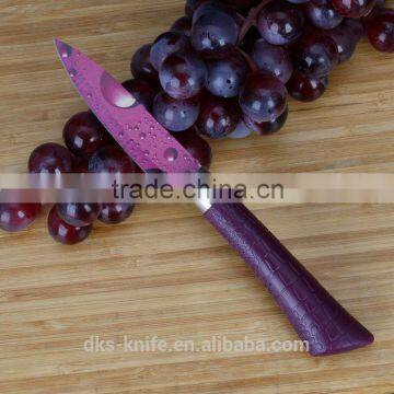 3.5 inch Paring Knife with New Designed PP handle Color Non-stick Coating Kitchen Knife KP1403-P