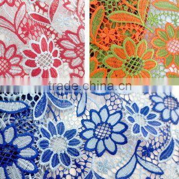 Hot Selling Multicolor Fashion African Guipure Lace With Good Price/ African Cord Guipure Lace