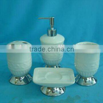 Bathroom accessory set ceramic OEM wholesale toothbush holder