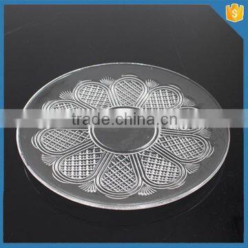 Wholesale hand made round charger wedding glass plate