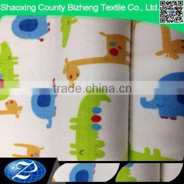 Cotton flannel and bamboo fabric with waterproof fabric for baby blankets