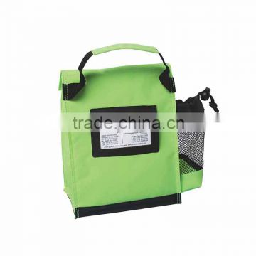 wholesale high quality disposable cooler bag Jute fabric aluminium foil cooler bag,tote cooler bag for frozen food