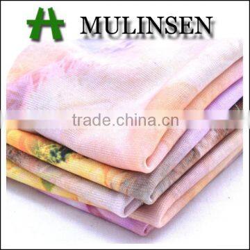 Mulinsen textile polyester digital printing knitted 118D FDY 96% polyest 4% elastan