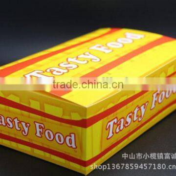 Mini disposable custom logo printed packaging snack paper box