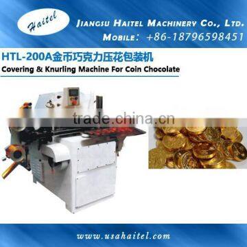 HTL-200A Chocolate Coin Covering & Knurling Machine