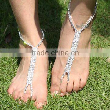 beach beaded barefoot sandals shoes jewelry stones sandals